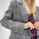 blazer over con bottone english